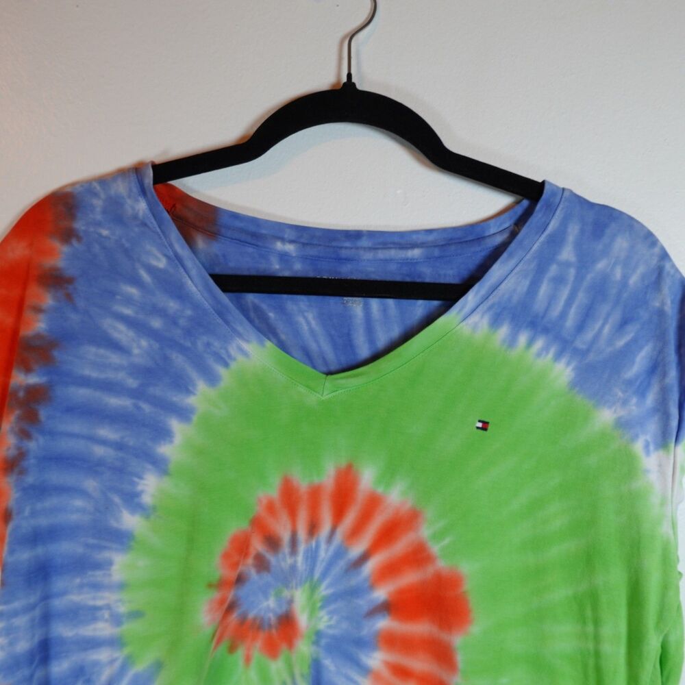 Tie Dye Boho Womens Top Size XS Tommy Hilfiger - Picture 9 of 9